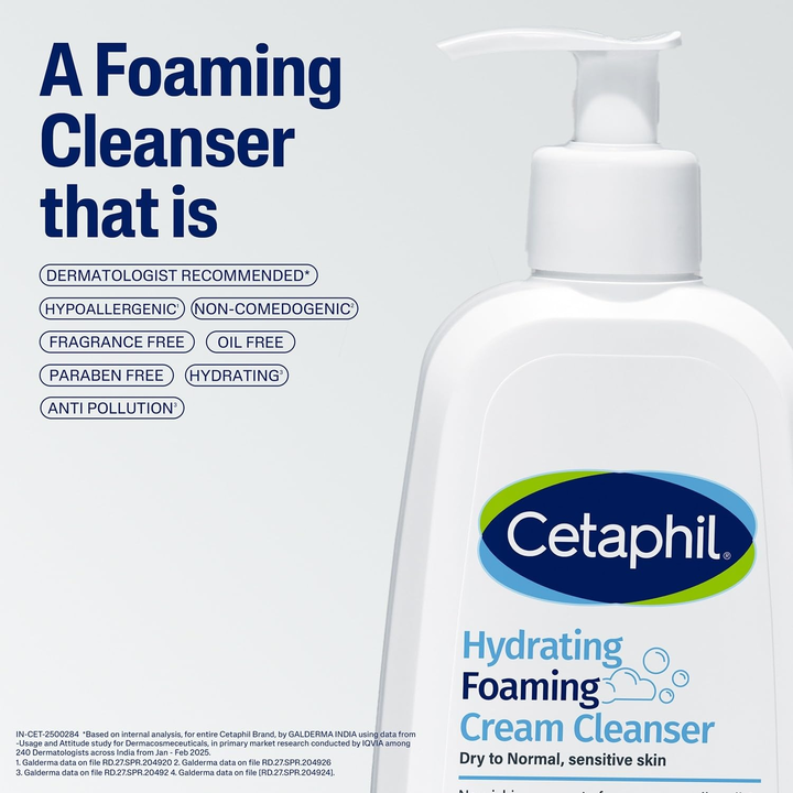 CETAPHIL HYDRATING FOAMING CREAM CLEANSER 236 ML
