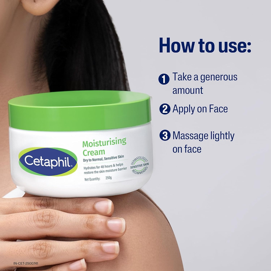 CETAPHIL MOISTURISING CREAM DRY TO NORMAL SENSITIVE SKIN- 80 GM