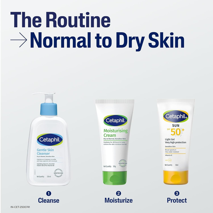 CETAPHIL MOISTURISING CREAM DRY TO NORMAL SENSITIVE SKIN- 80 GM