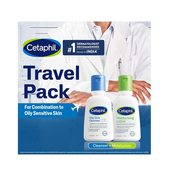CETAPHIL OIL CONTROL TRAVEL PACK CLEANSER AND HYDRATING LOTION