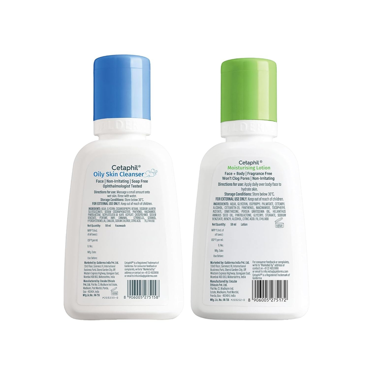 CETAPHIL OIL CONTROL TRAVEL PACK CLEANSER AND HYDRATING LOTION