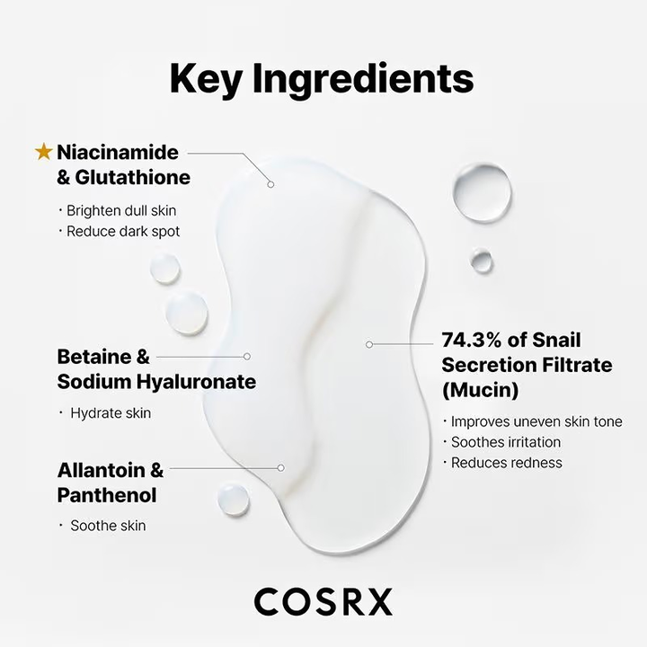COSRX ADVANCED SNAIL RADIANCE DUAL ESSENCE 80ML