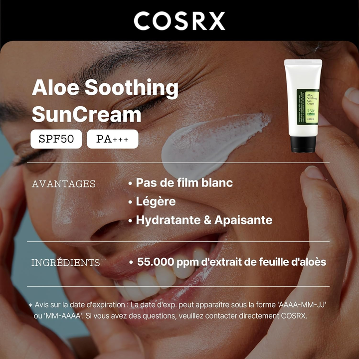 COSRX ALEO SOOTHING SUN CREAM SPF 50 PA+++ 50 ML