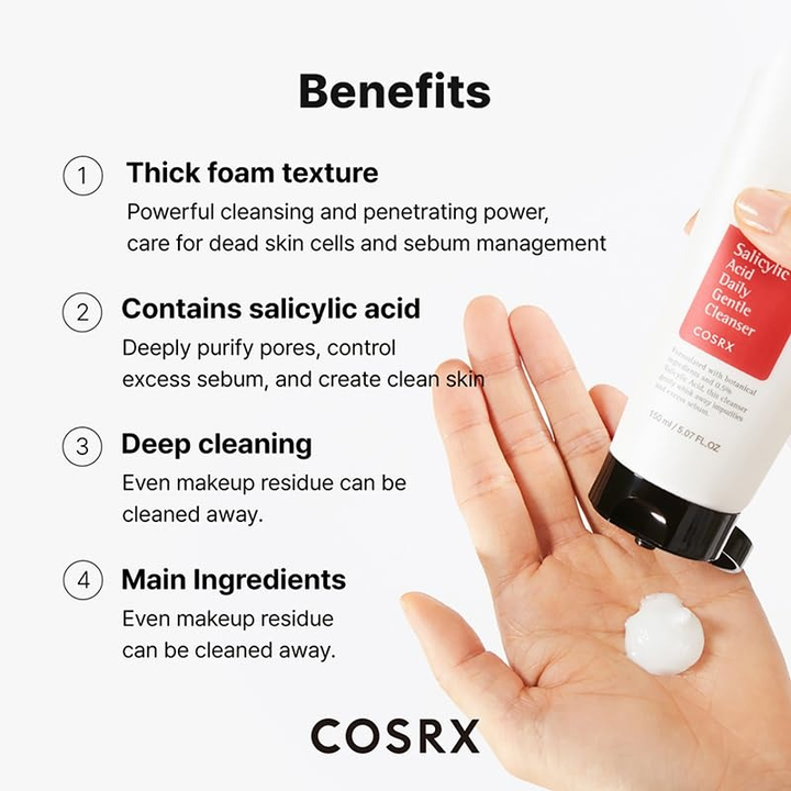 COSRX SALICYLIC ACID DAILY GENTLE CLEANSER 150 ML