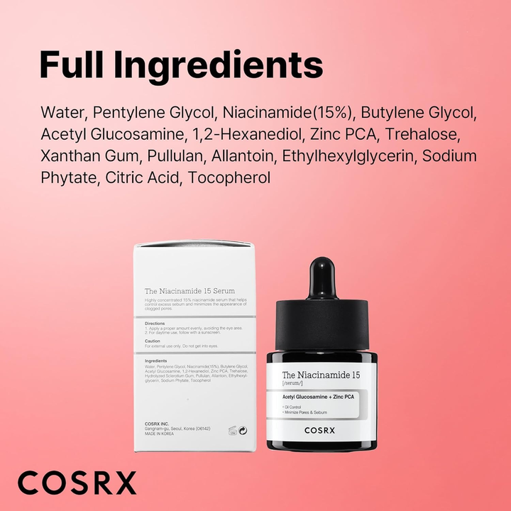 COSRX THE NIACINAMIDE 15 SERUM 20ML