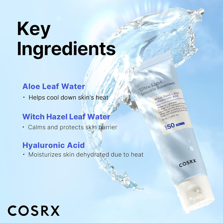 COSRX ULTRA-LIGHT INVISIBLE SUNSCREEN SPF50++++ 50ML
