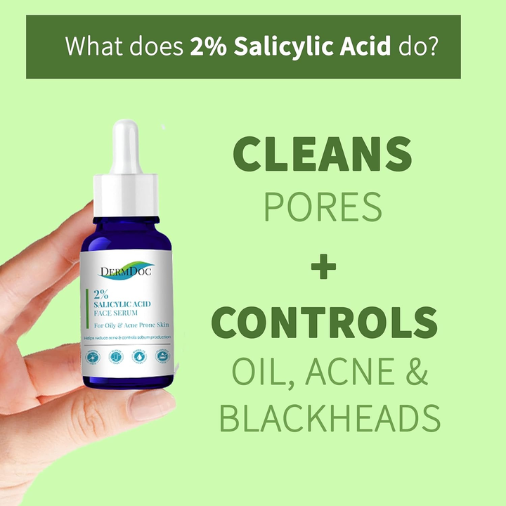 DERMDOC 2% SALICYLIC ACID FACE SERUM 15 ML