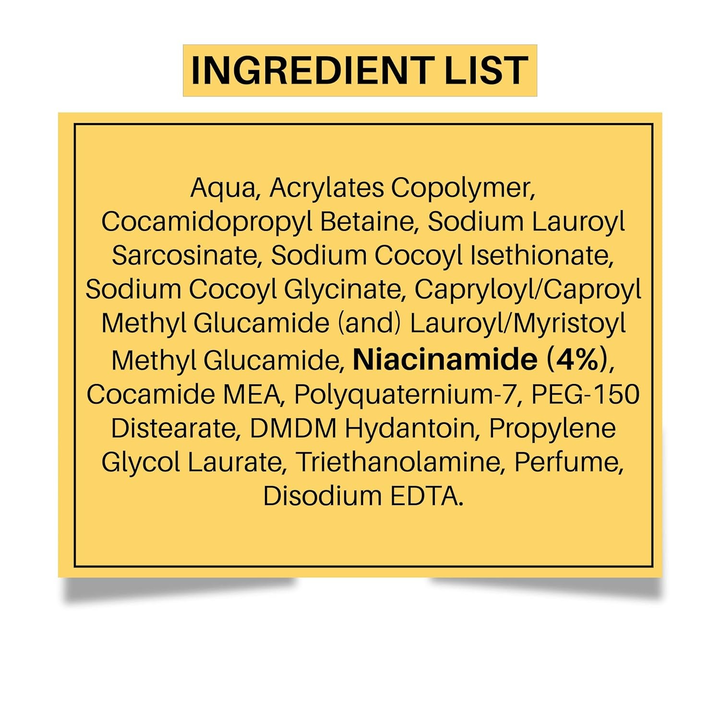 DERMDOC 4% NIACINAMIDE FACE WASH 120ML