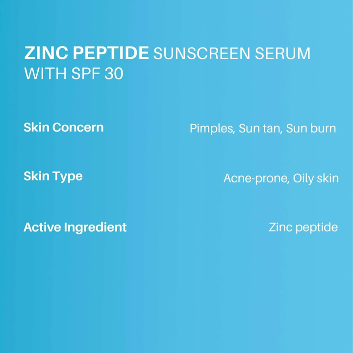 DERMDOC ZINC PEPTIDE SUNSCREEN SERUM SPF 30