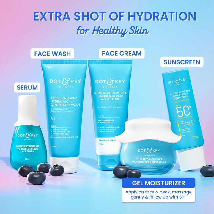 DOT & KEY 72 HYDRATING GEL MOISTURIZER+PROBIOTICS 60ML