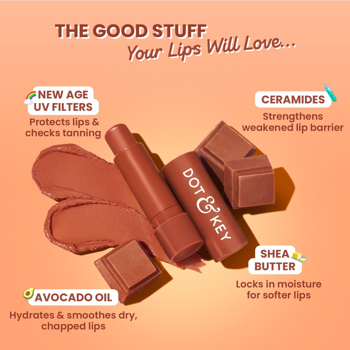 DOT & KEY BARRIER REPAIR HYDARTING TINTED LIP BALM COCOA NUDE