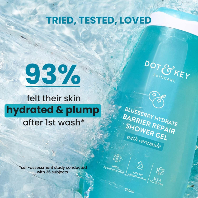 DOT & KEY BLUEBERRY HYDRATE BARRIER REPAIR SHOWER GEL 250 ML