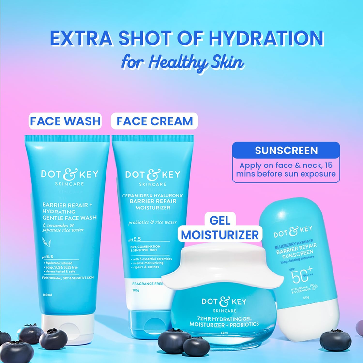 DOT & KEY BLUEBERRY HYDRATE BARRIER REPAIR SUNSCREEN SPF 50+ 50G