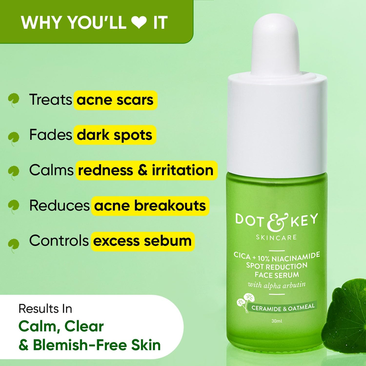 DOT&KEY CICA 10%NIACINAMIDE SPOT REDUCTION FACE SERUM 30ML