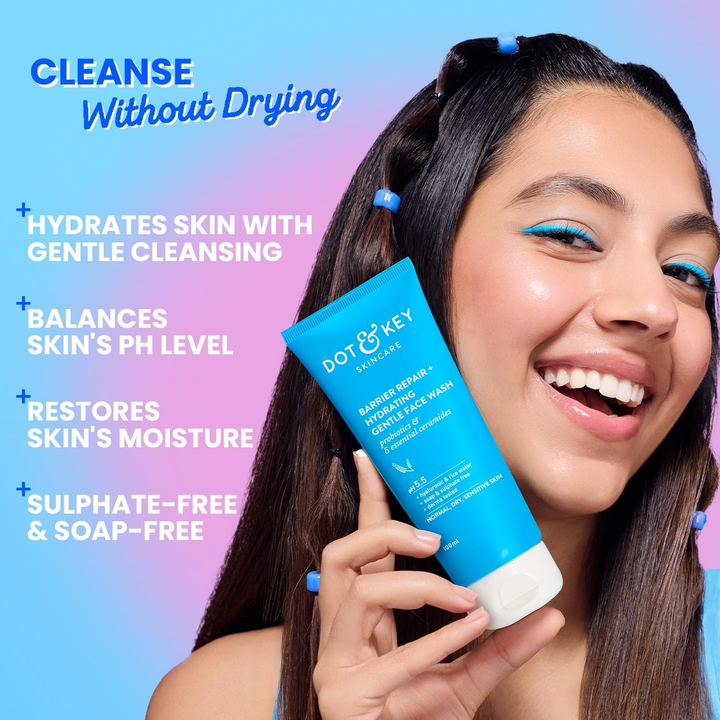DOT & KEY GEL FACE WASH BARRIER REPAIR+HYDRATING- 100ML