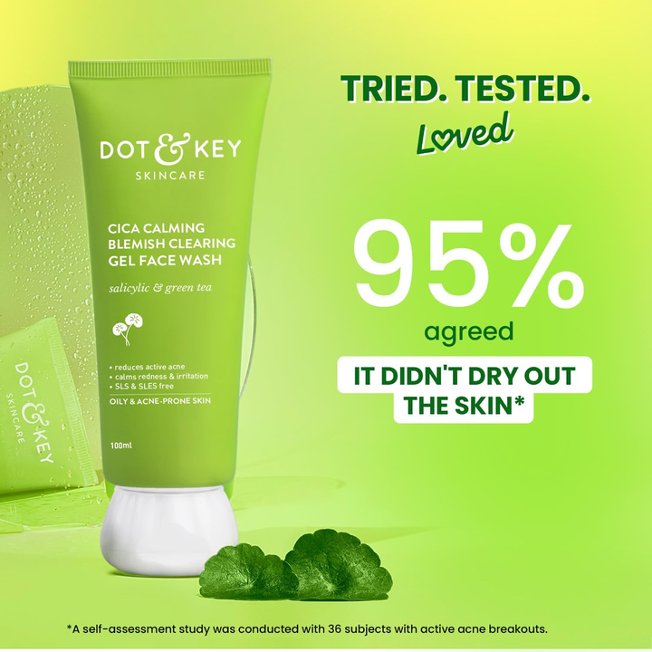 DOT & KEY GEL FACE WASH CICA CALMING BLEMISH CLEARING- 100ML