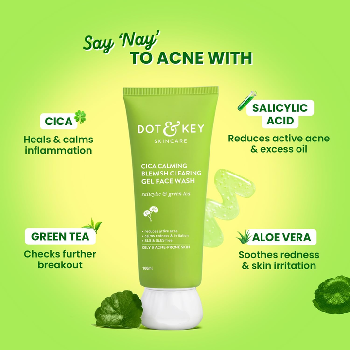 DOT & KEY GEL FACE WASH CICA CALMING BLEMISH CLEARING- 100ML
