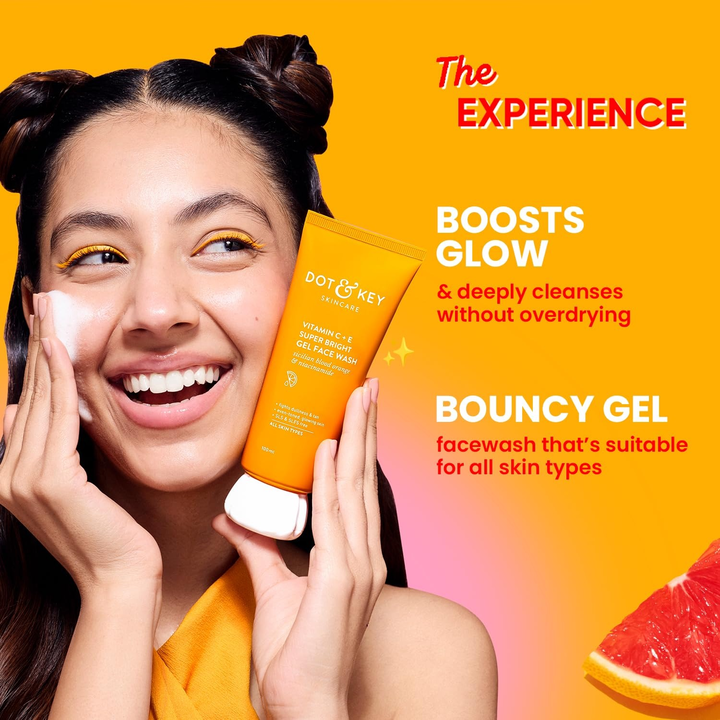 DOT & KEY GEL FACE WASH VITAMIN C + E- 100ML