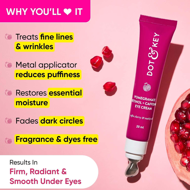 DOT&KEY POMGRANATE YOUTH RETINOL+CAFFEIN EYE CREAM