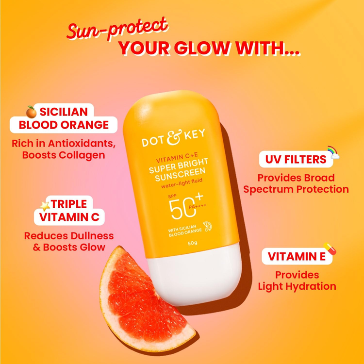 DOT & KEY VITAMIN C+E SUPER BRIGHT SUNSCREEN SPF 50+ 80G