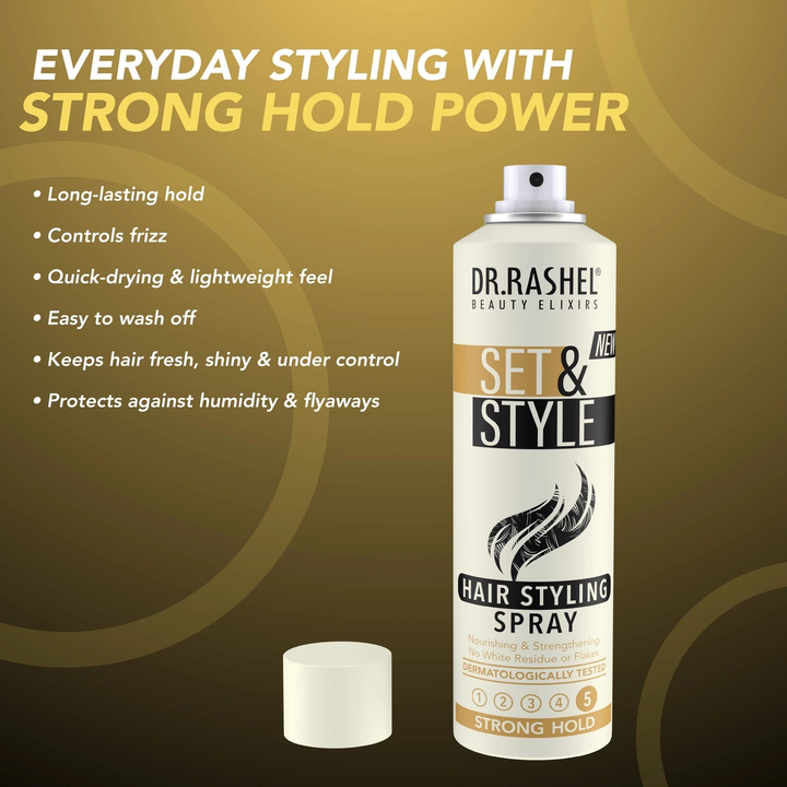 DR. RAHSEL SET & STYLE HAIR STYLING SPRAY STRONG HOLD 5- 250 ML