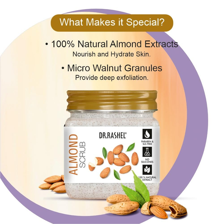 DR.RASHEL ALMOND FACE AND BODY SCRUB-380 ML