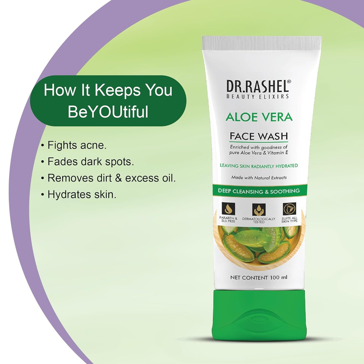 DR. RASHEL ALOE VERA FACE WASH -100/ML