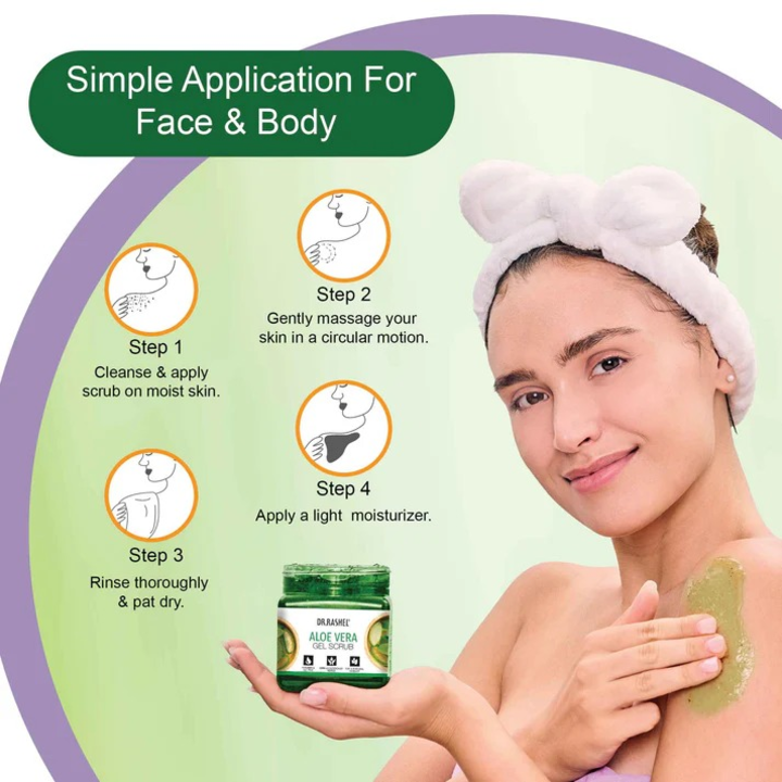 DR.RASHEL ALOE VERA FACE & BODY GEL SCRUB