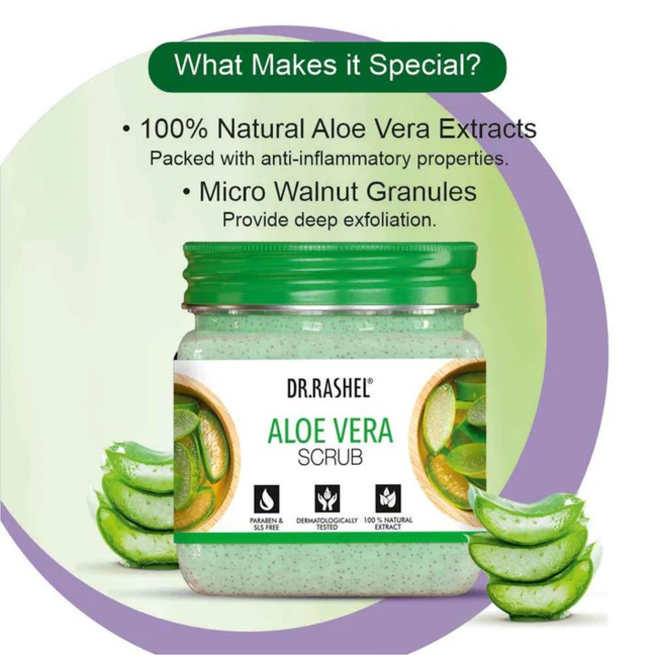 DR.RASHEL ALOEVERA FACE & BODY SCRUB- 380 ML