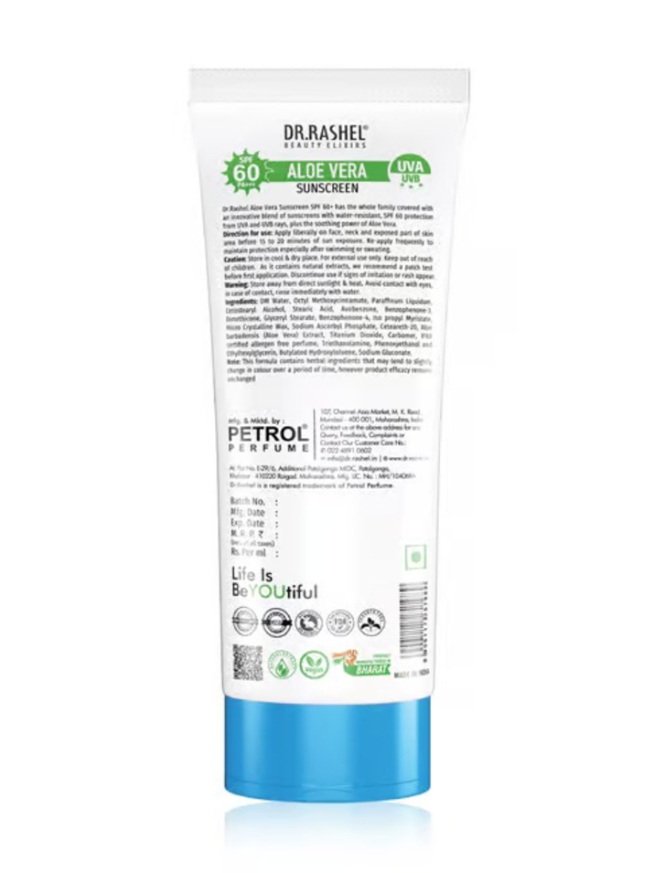 DR.RASHEL ALOE VERA SUNSCREEN SPF60-100ML