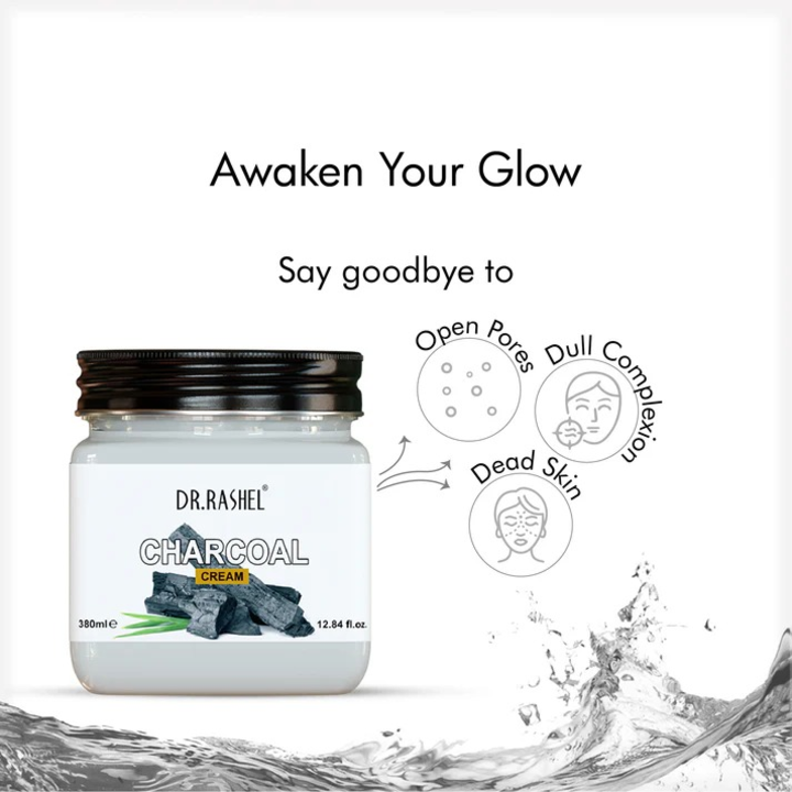 DR.RASHEL CHARCOAL FACE AND BODY CREAM- 380 ML