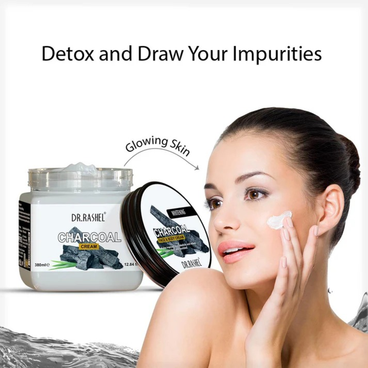 DR.RASHEL CHARCOAL FACE AND BODY CREAM- 380 ML