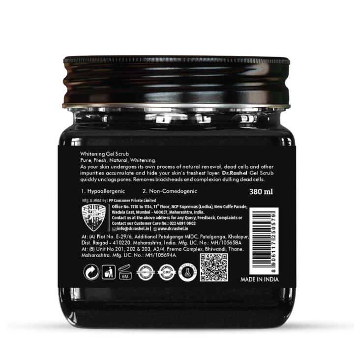 DR.RASHEL CHARCOAL FACE AND BODY GEL- 380 ML