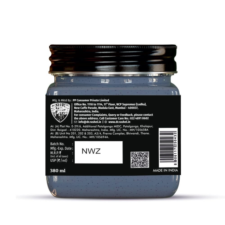 DR.RASHEL CHARCOAL FACE & BODY SCRUB- 380 ML