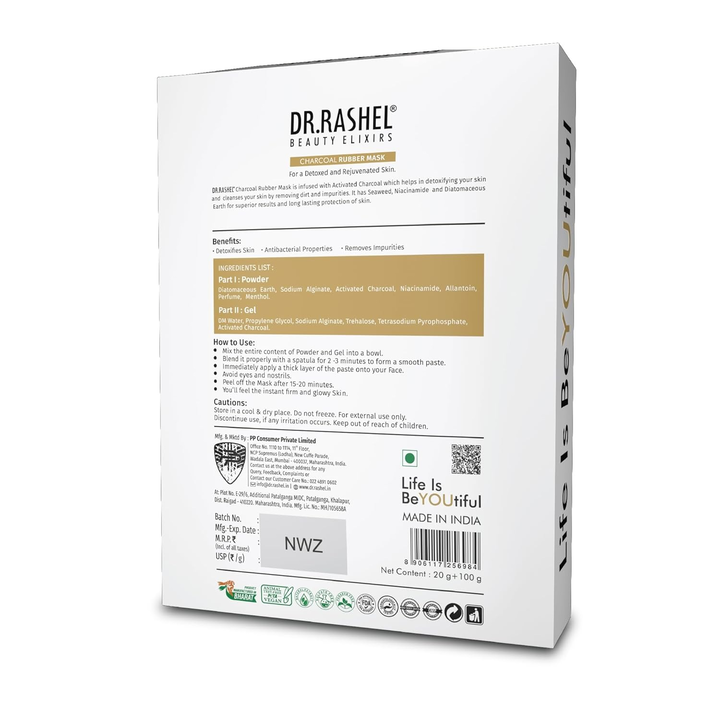 DR.RASHEL CHARCOAL RUBBER MASK 120G