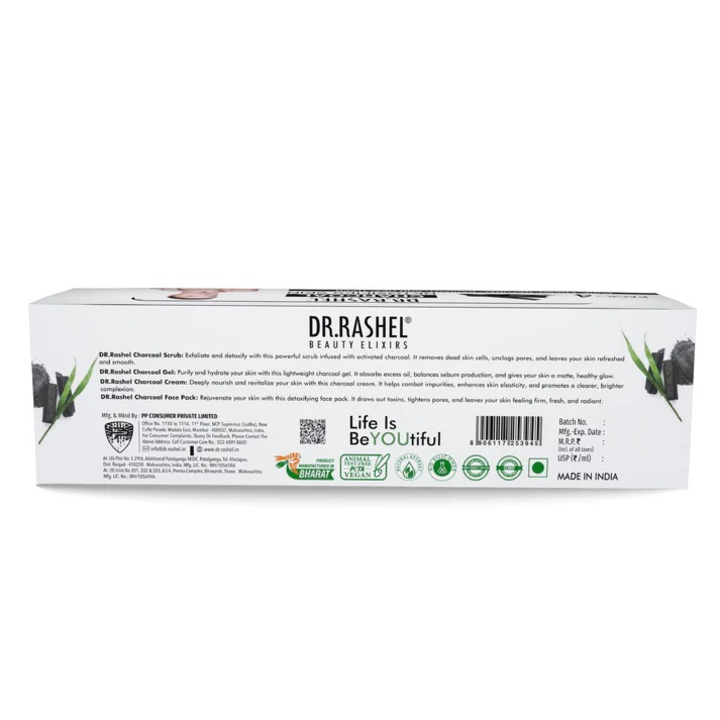 DR.RASHEL CHRCOAL FACIAL KIT-PACK OF 4