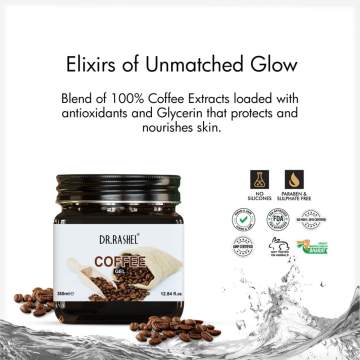 DR.RASHEL COFFEE FACE AND BODY GEL - 380 ML