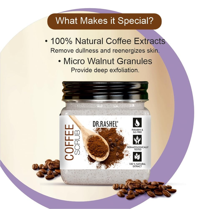 DR.RASHEL COFFEE FACE & BODY SCRUB- 380 ML