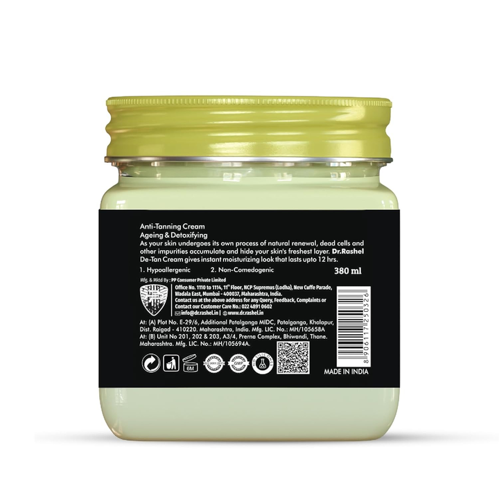 DR.RASHEL DE-TAN FACE AND BODY CREAM- 380 ML