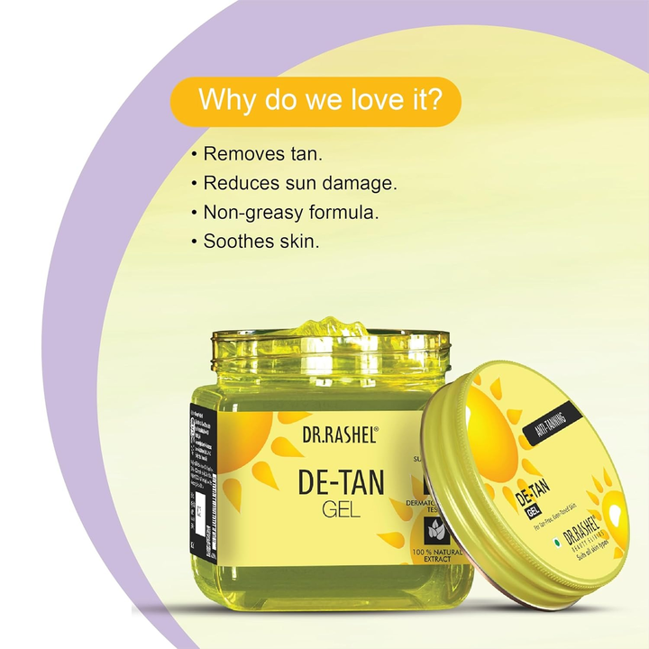 DR.RASHEL DE-TAN FACE AND BODY GEL- 380 ML