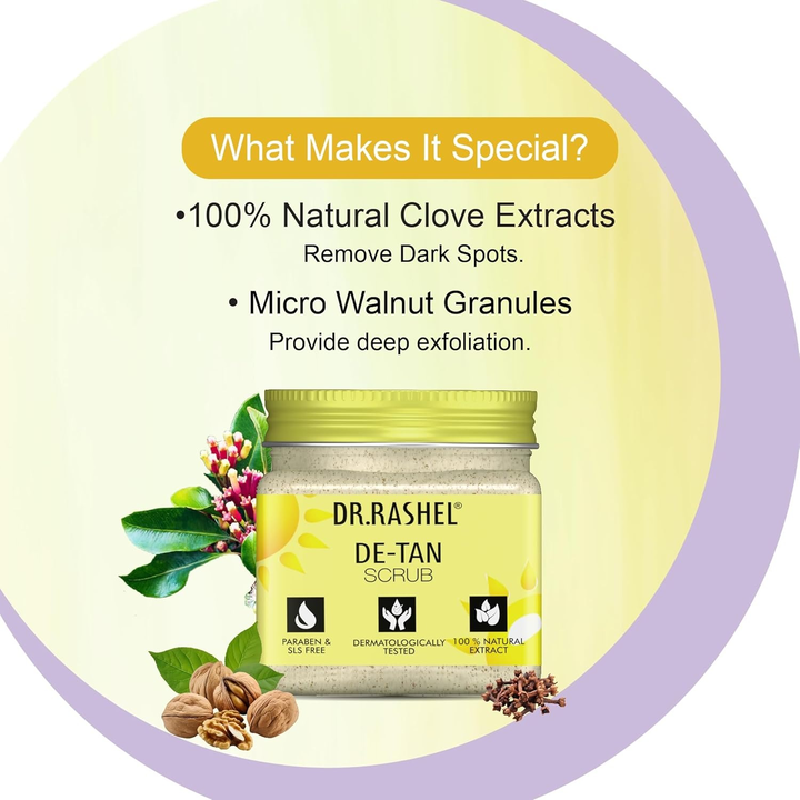 DR.RASHEL DE-TAN FACE & BODY SCRUB- 45 ML