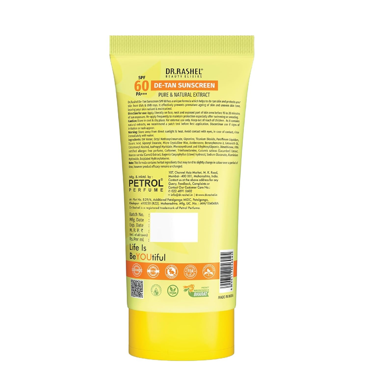 DR.RASHEL DE TAN SUNSCREEN SPF 60-50ML