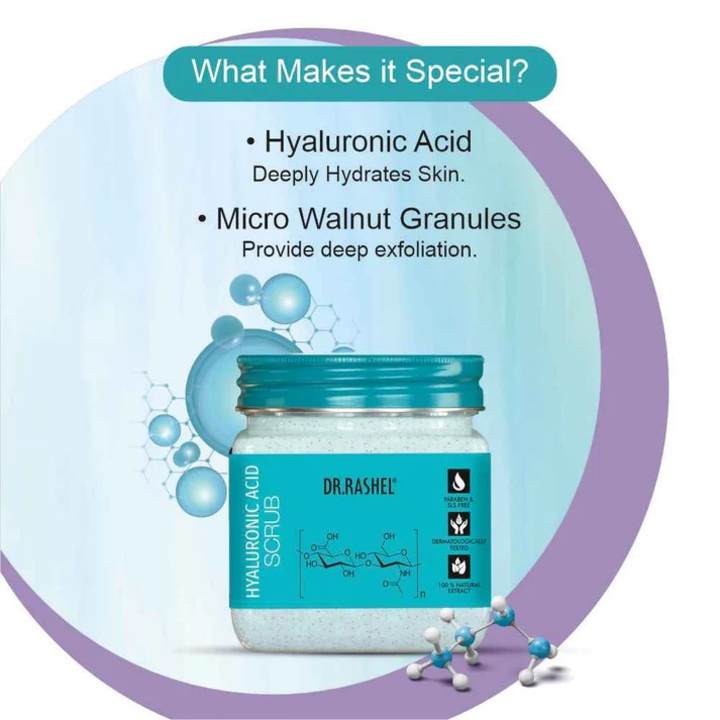 DR. RASHEL HYALURONIC ACID FACE & BODY SCRUB- 380 ML