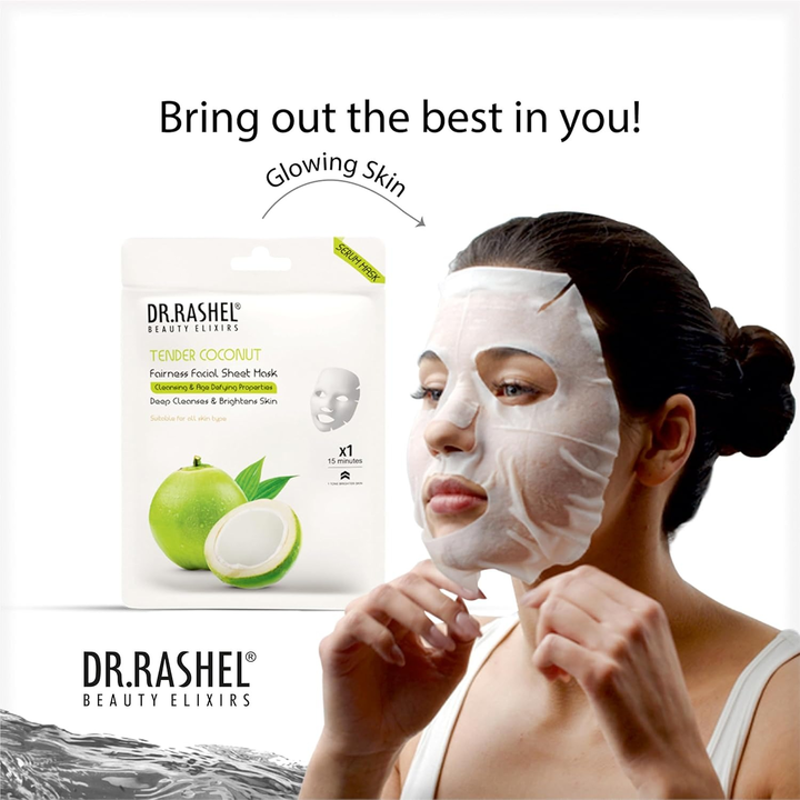 DR. RASHEL SHEET MASK TENDER COCONUT 20G