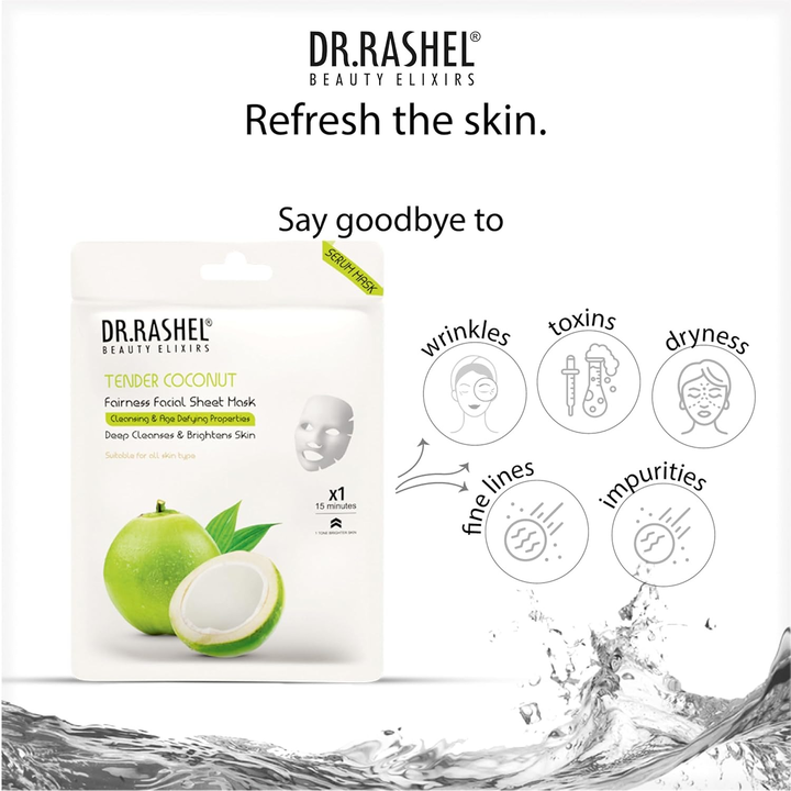 DR. RASHEL SHEET MASK TENDER COCONUT 20G