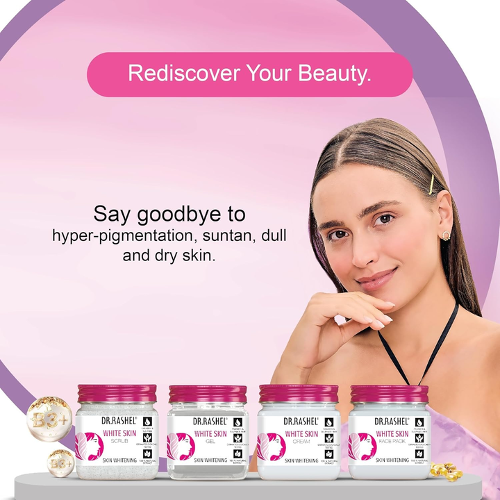 DR. RASHEL SKIN WHITENING FACIAL KIT-PACK OF 4