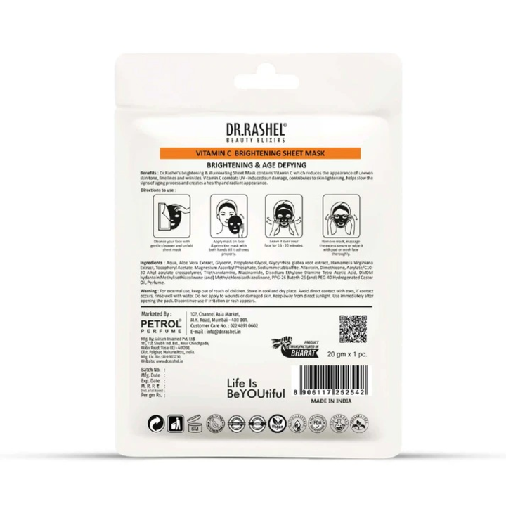 DR. RASHEL VITAMIN C SHEET MASK 20G