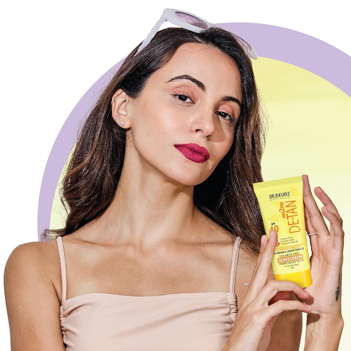 DR RASHEL DE-TAN SUNSCREEN SPF40 CUCUMBER &CARROT EXTRACT 50 ML