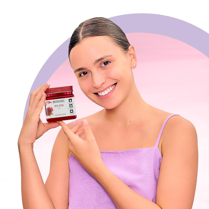 DR RASHEL FACE & BODY GEL RED WINE 380ML
