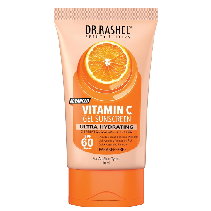 DR RASHEL VITAMIN C ULTRA HYDRATING GEL SUNSCREEN SPF60 50 ML